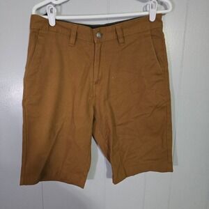 Volcom Chino Shorts Mens 31 Brown Frickin Modern Stretch Canvas Skater A0911601